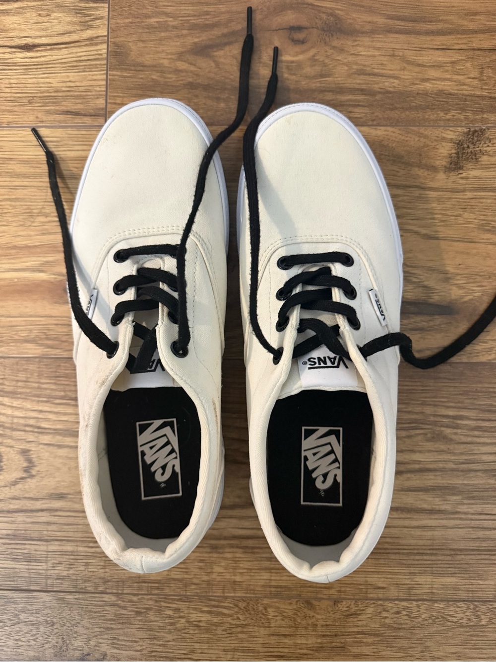 Vans Doheny Checker Foxing Marshmallow White Low Top Sneakers W10